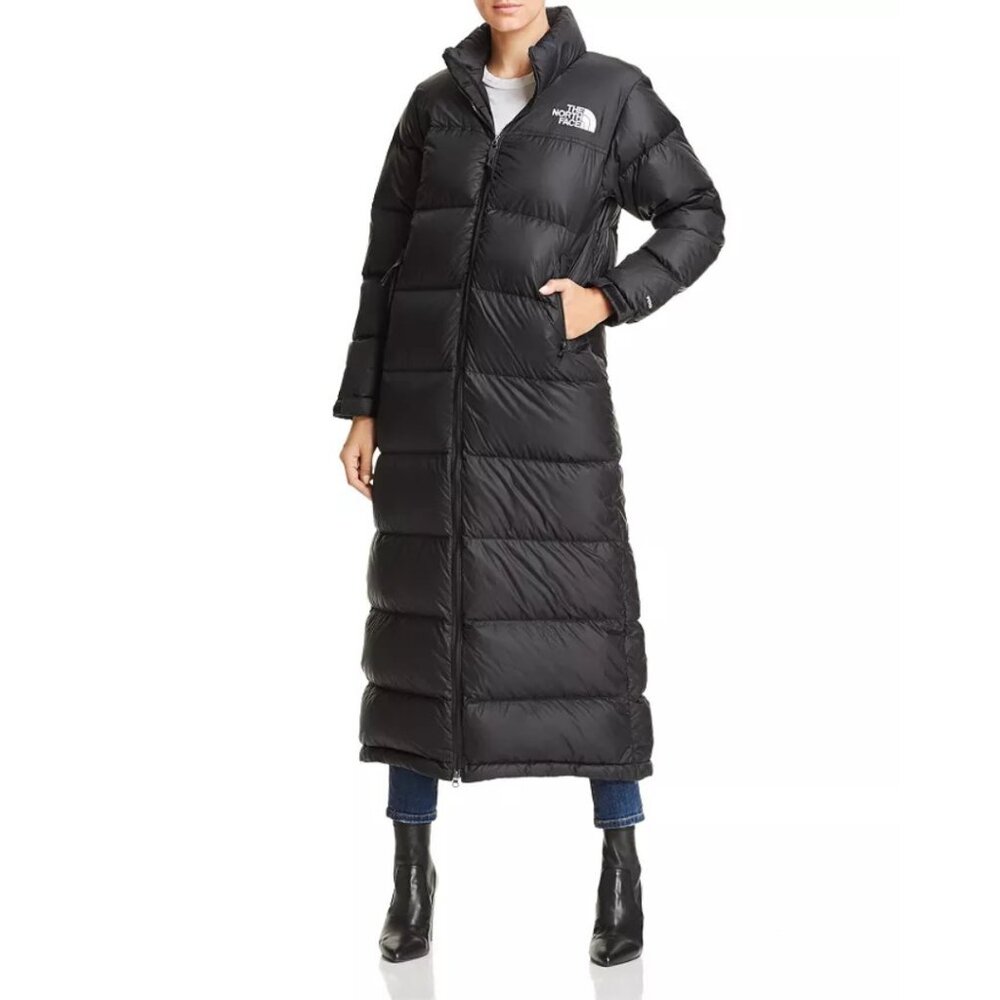 The North Face Women's Nuptse Duster Down Jacket - Black - Medium